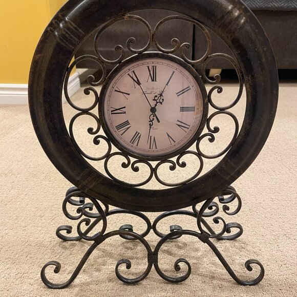 Vintage Gerald Et Fils Paris Clock (metal) - Picture 1 of 3